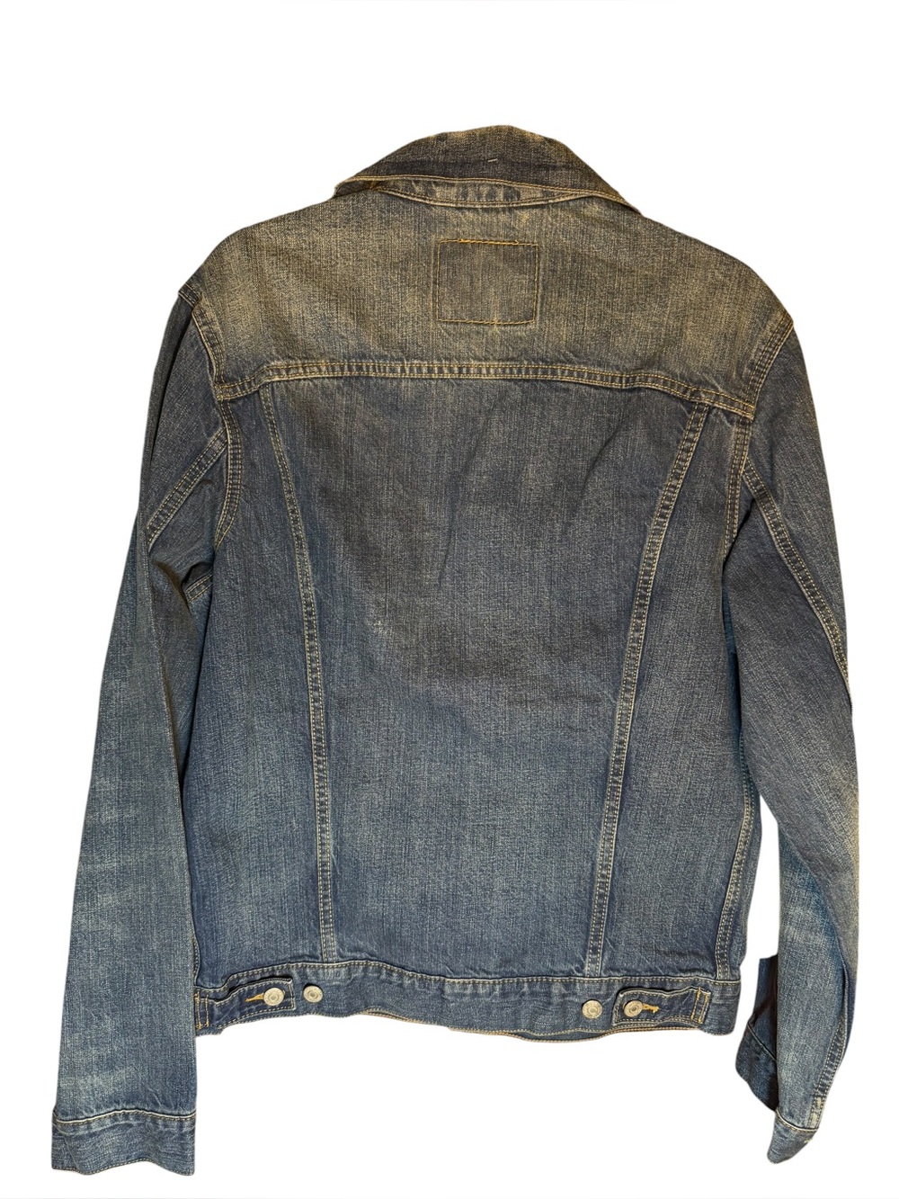 Levi’s Men’s Denim Trucker Jacket Medium Distressed Wash NWT Standard Fit - Picture 4 of 12